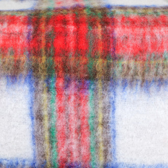 Tartan mohair scarf