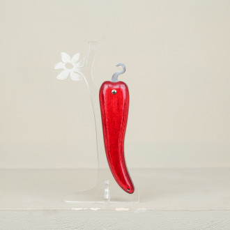 Piment rouge folding knife