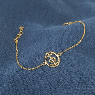 Bracelet Croix de Camargue vermeil