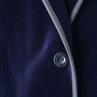 Gardian Men's Blue Velvet Jacket