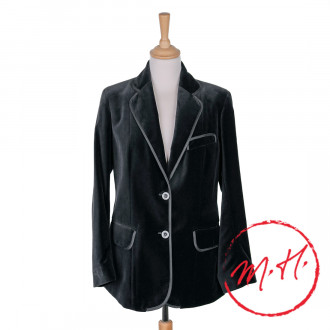 Veste Gardian Femme Velours Noir