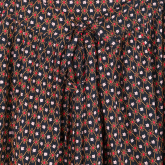 Provençal skirt, black trellis