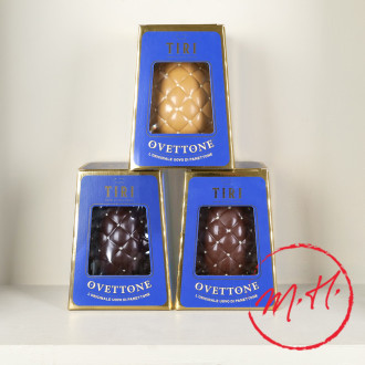 Chocolate egg with Panettone