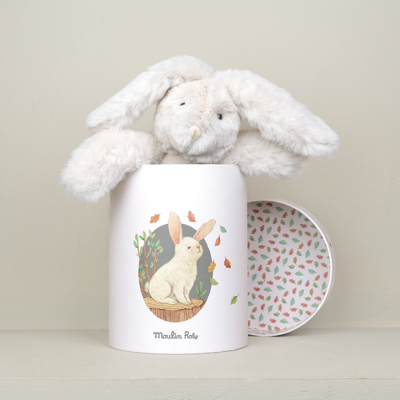 Mon Lapin Louison plush in its pretty illustrated box