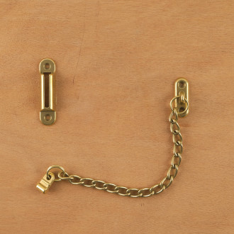Chaîne de porte en laiton poli