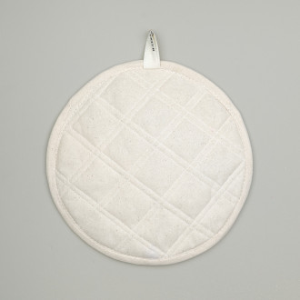 Maison Empereur plumetis coat of arms potholder