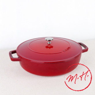 Round cast-iron sauté pan cherry