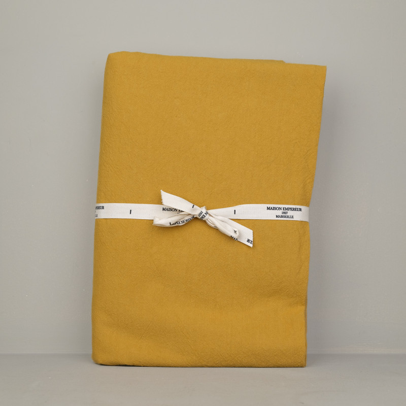 Washed cotton tablecloth, 170 x 250 cm
