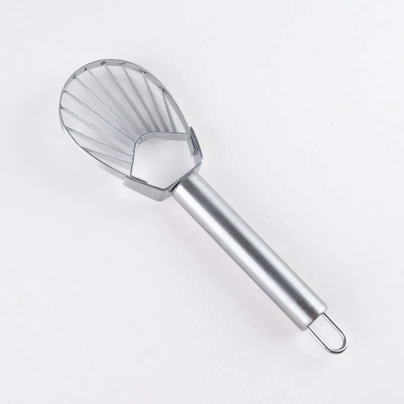 Stainless steel avocado slicer