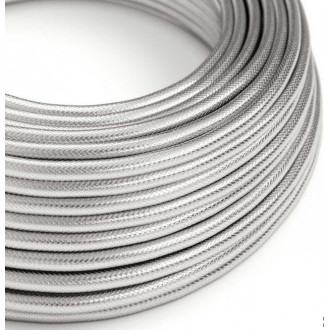 Câble luminaire rond Argenté en métal