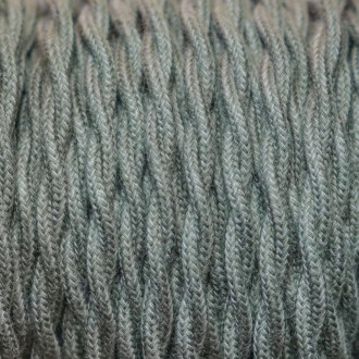 Salvia-green twisted lighting cable