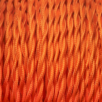 Câble luminaire torsadé Orange