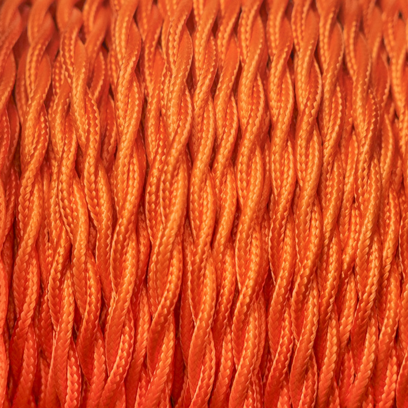 Câble luminaire torsadé Orange