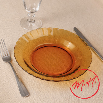 6 assiettes creuses Picardie Duralex - Vermeil
