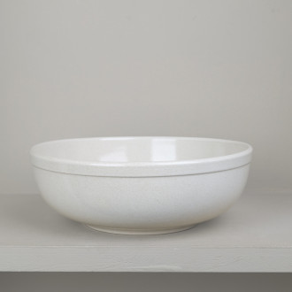 Natural stoneware salad bowl
