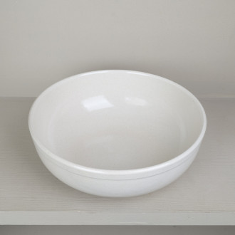 Natural stoneware salad bowl