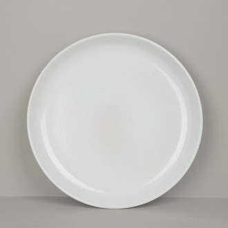 Assiette plate en grès naturel