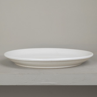 Natural stoneware dinner plate