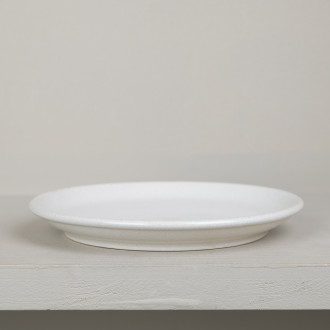 Assiette à dessert en grès naturel