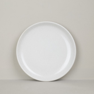 Natural stoneware dessert plate