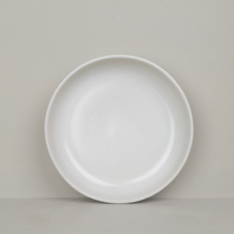 Assiette creuse en grès naturel