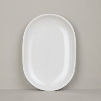 Plat ovale en grès naturel