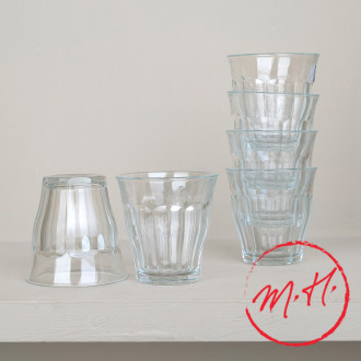 6 verres Duralex Picardie - transparent