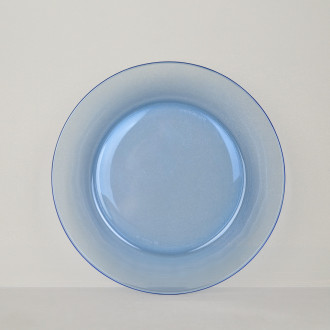 6 assiettes creuses Lys Duralex -  Marine