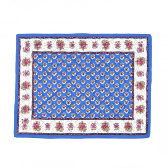 Set de table Fleur d'Arles bleu Souleiado