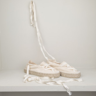 espadrilles à lacets
