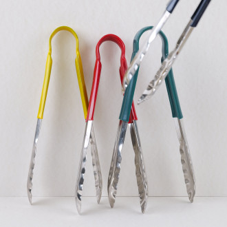 Pince en inox avec manche de couleur