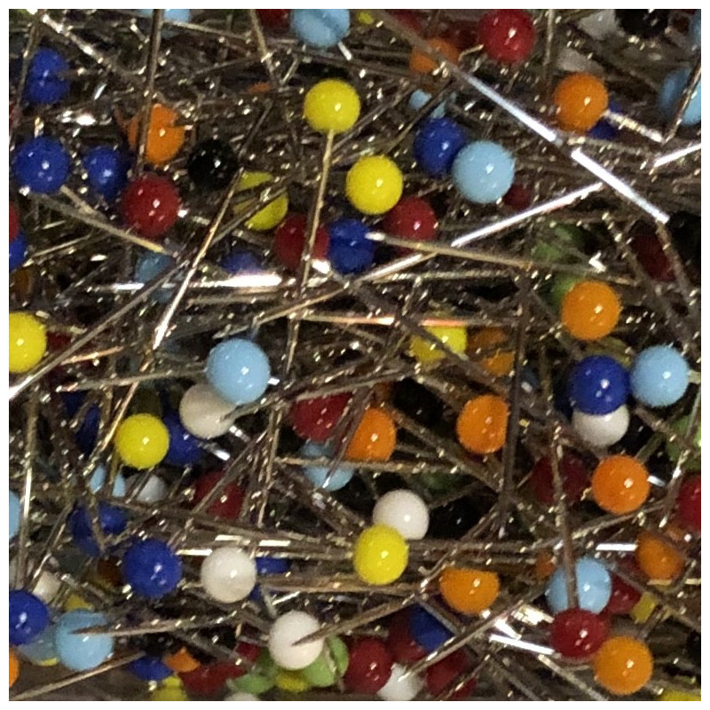 Glass head pins