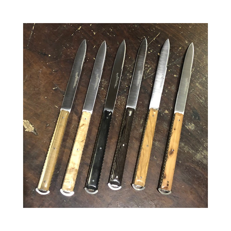 Set of six Basque table knives