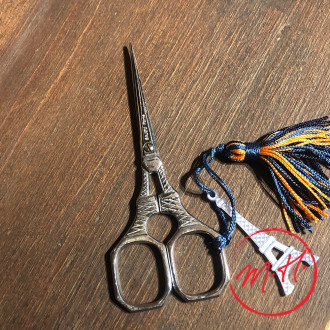Chrome embroidery scissors Eiffel Tower