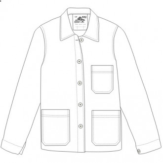 Mont st Michel Blue Work Jacket