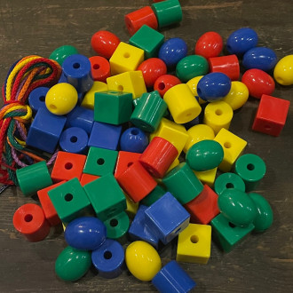 Bucket of maxi beads
