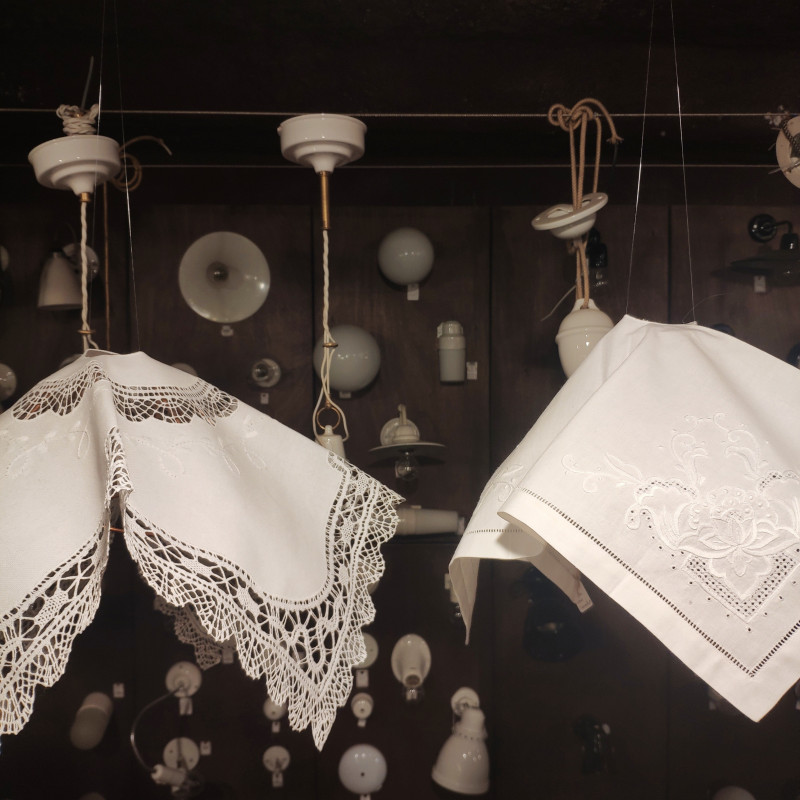 Abat-jour coton blanc