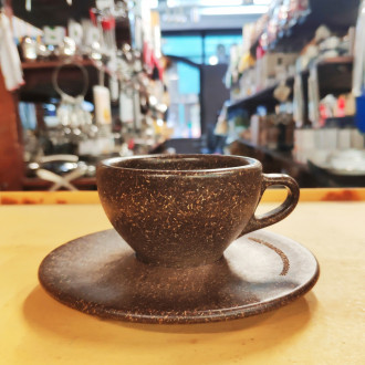 Coffee grounds espresso cup