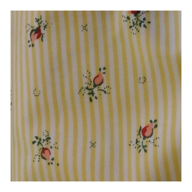 Tissu au mètre "Manon" jaune