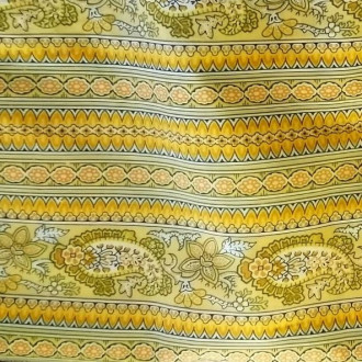 Tissu au mètre bandes "Bonis" jaune