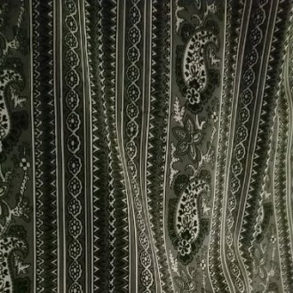 Tissu au mètre "bande Bonis" gris