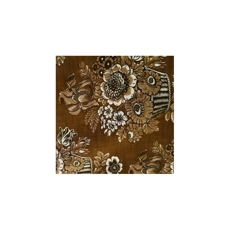 Tissu au mètre "Canasto" marron