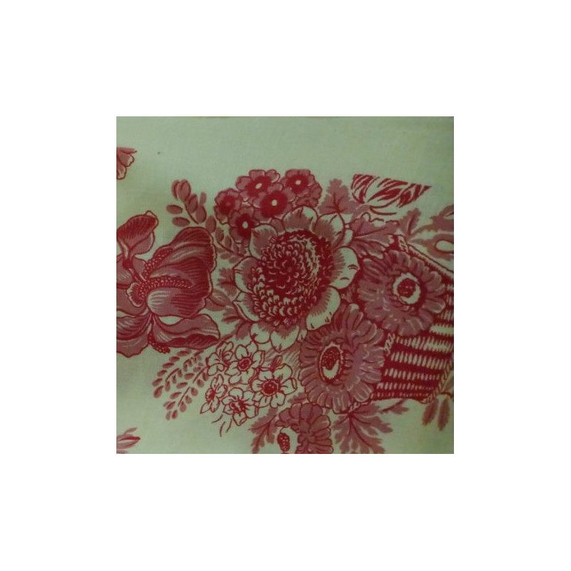 Tissu au mètre "Canasto" framboise