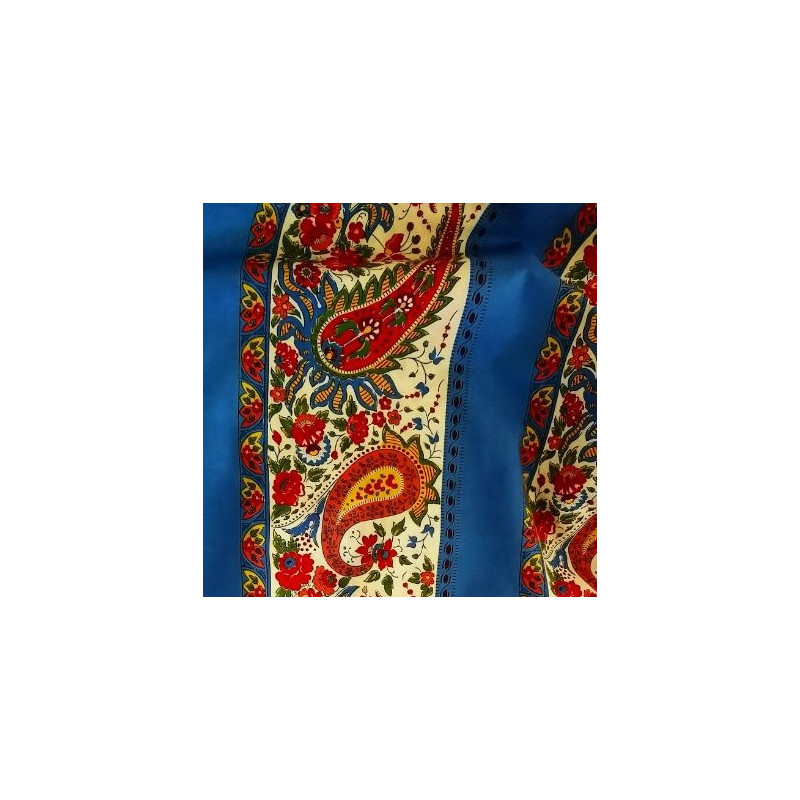Tissu au mètre "Maianenco bandes" bleu