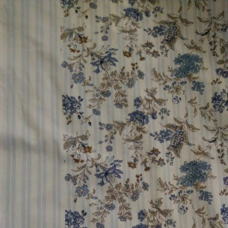 Bagatelle" blue fabric by the metre