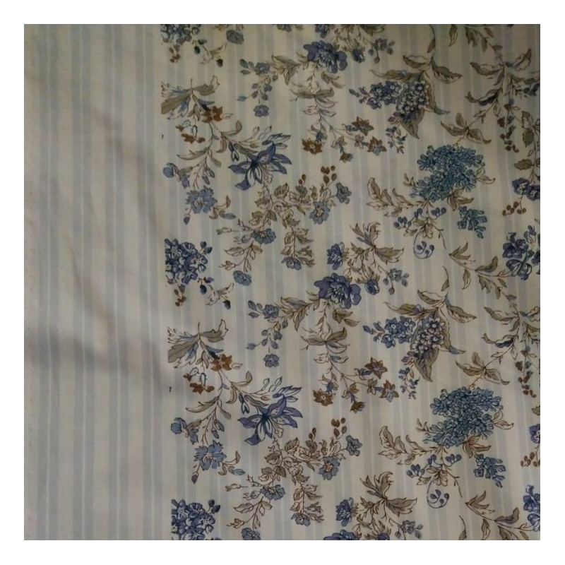 Bagatelle" blue fabric by the metre