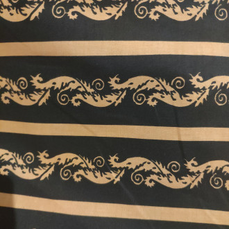 Alyscamp" black fabric by the metre