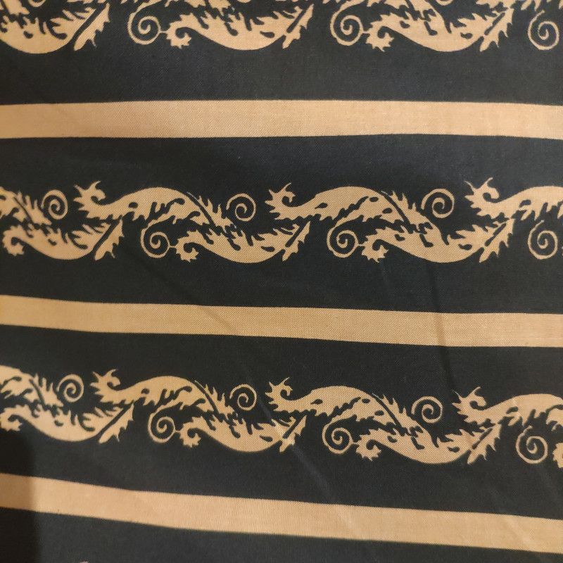 Alyscamp" black fabric by the metre