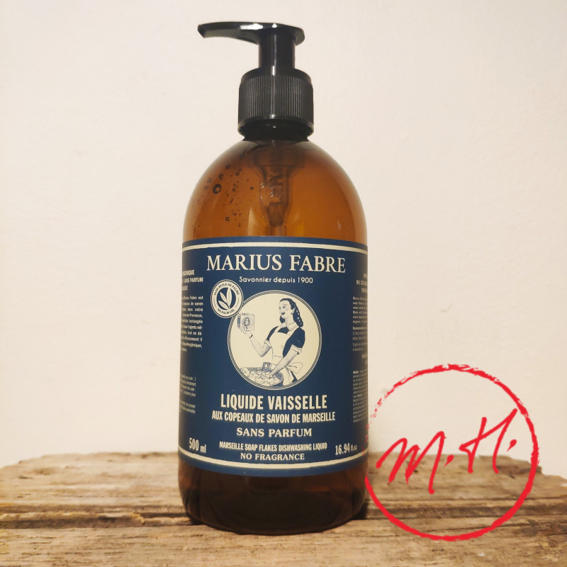 Washing-up liquid with Marseille soap pump 500ml