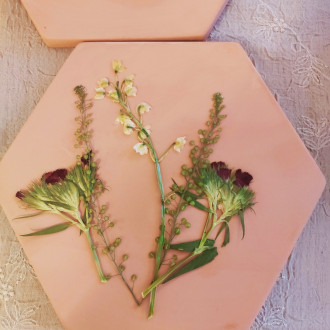 Microwave flower and herb press